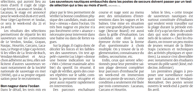 2022 03 23 SO 250 sauveteurs attendus pour des sélections en avril3