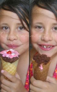 collage glace cup