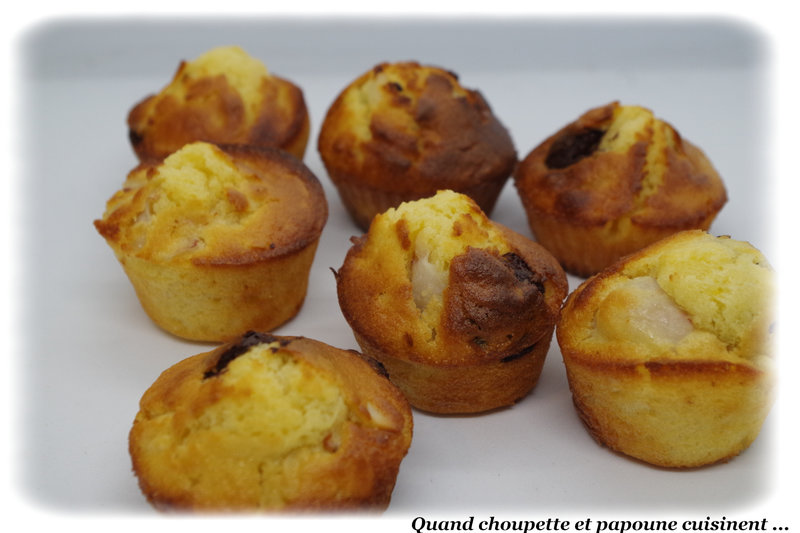 muffins aux litchis, chocolat et amandes-8845