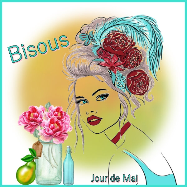 Bisous turquoise