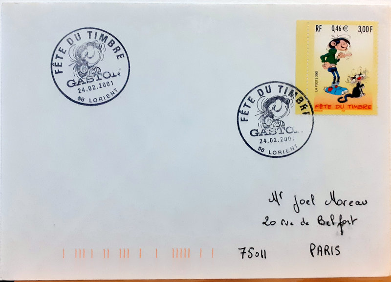 Fête du timbre 24 02 2001 Lorient - Gaston