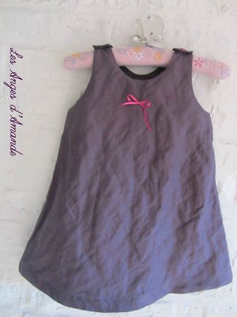 robe trapèze aubergine 3