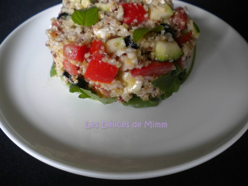 Salade méditerranéenne au quinoa-boulgour 4