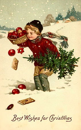 boy_apples_snow_vintage_image