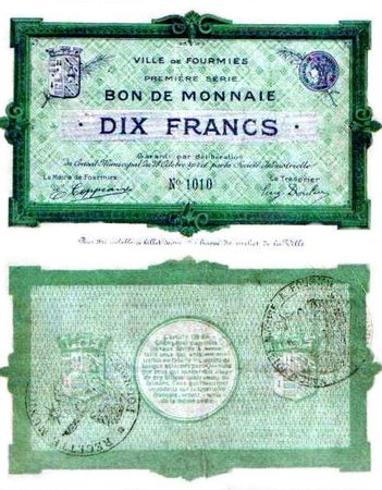 FOURMIES-Monnaie de nécéssité