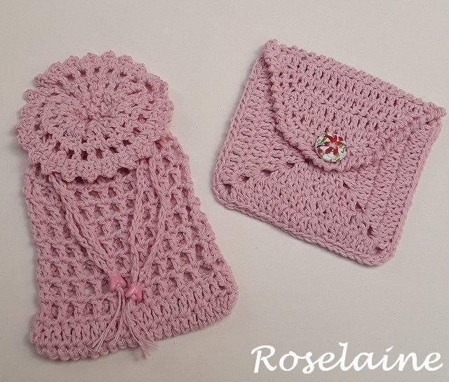 Octobre Rose 2023 crochet pochette 8