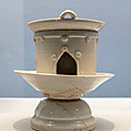 White-glazed Model of Stove and Cauldron, Ding Ware, <b>Five</b> <b>Dynasties</b> <b>period</b> (907-960)
