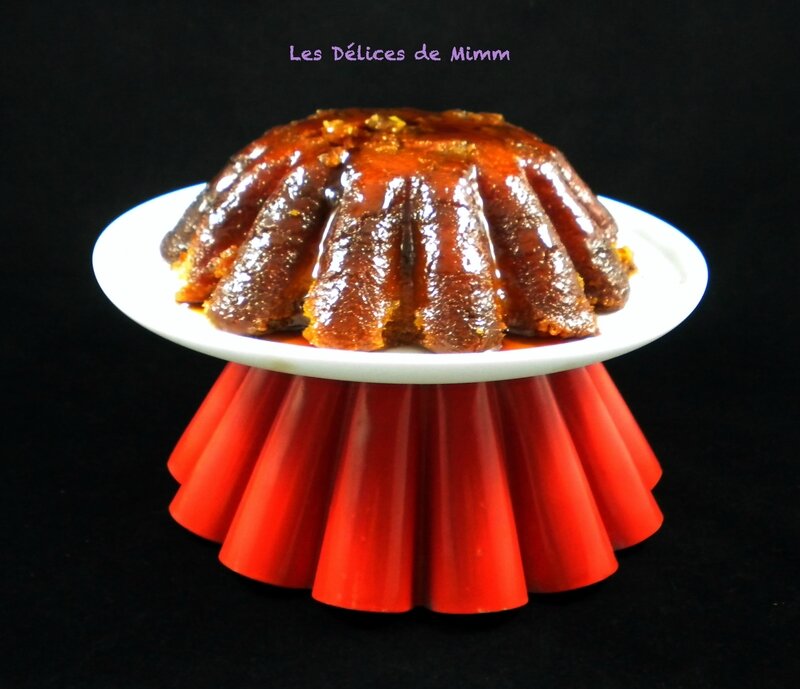Gâteau de semoule au caramel et aux raisins secs 2