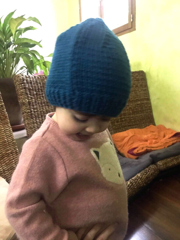 bonnet Eléa bleu canard