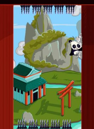 Gameplay du jeu mobile « Panda Rebondisseur »