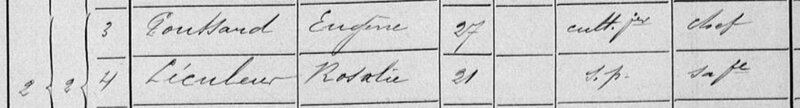 Chalandray, recensement 1891