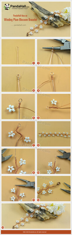 4-PandaHall-Idea-on-Winding-Plum-Blossom-Bracelet