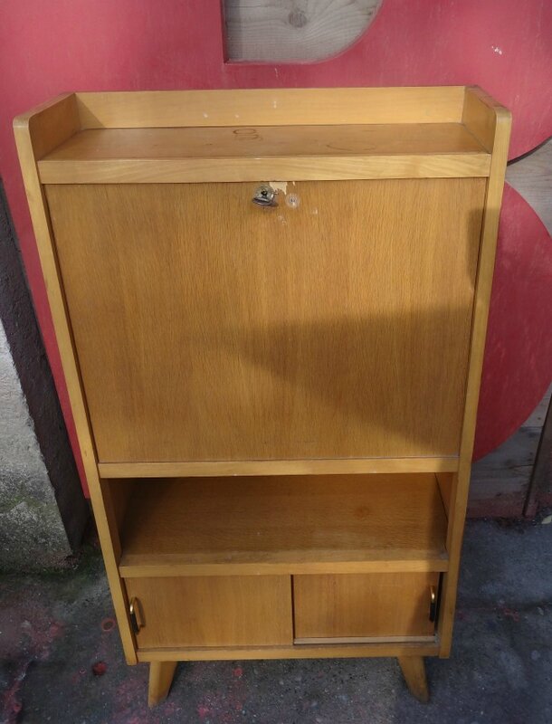 Secretaire annees 50 miel dessus