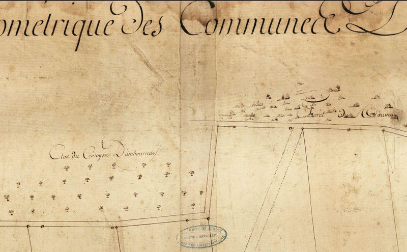 plan géométrique clos dambourney