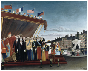 Les représentants des puissances étrangères venant saluer la République en signe de paix, Henri Rousseau