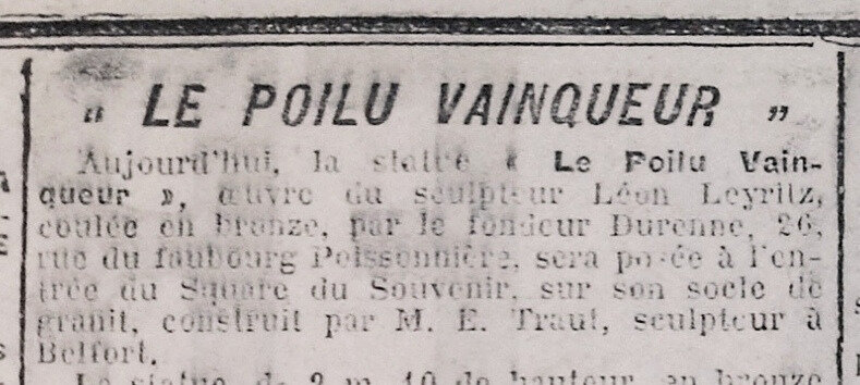 1928 03 28 Poilu La Frontière 2R