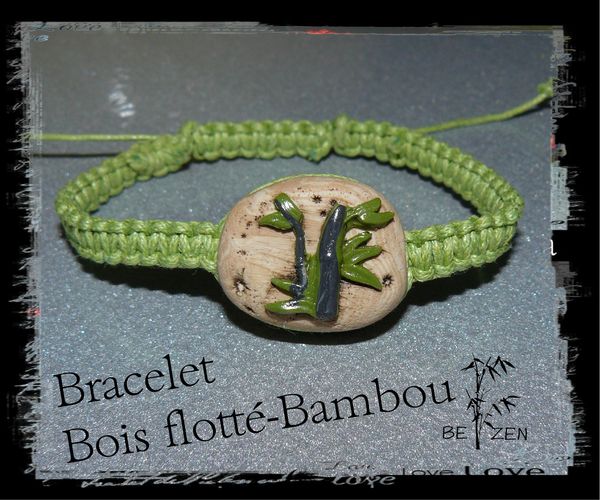 bracelet bois flotté bambou