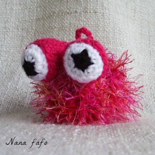 globinours-rose-porte-cles-crochet