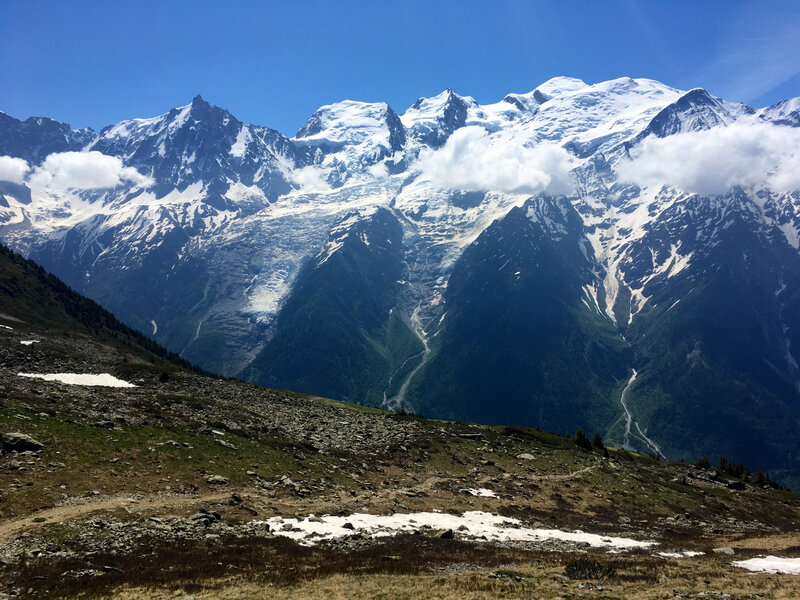 Sur la route de l'aiguillette des Houches