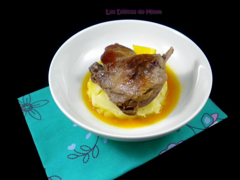 Canard confit, sauce à l’orange et au Cointreau