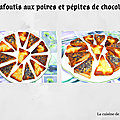<b>Clafoutis</b> aux poires et pépites de chocolat