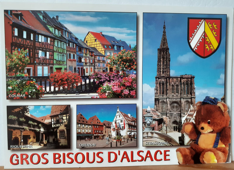 00 990 Alsace écrite et timbrée
