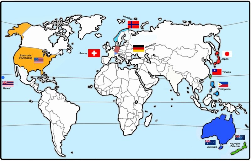 Carte Monde CM Taïwan 1984