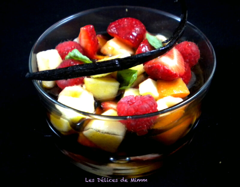 Sirop vanillé pour salade de fruits d’été 3