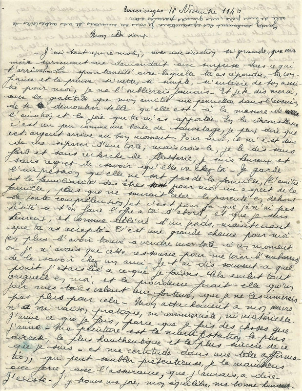 Lettre 18 nov 40