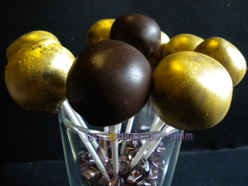 Cake pops dorés au foie gras et au chocolat 3