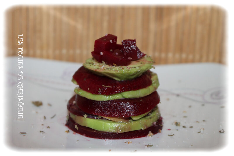 Millefeuille betteraves avocat 2