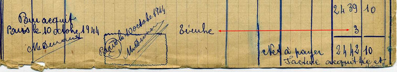 Facture acquittée octobre 1944 1
