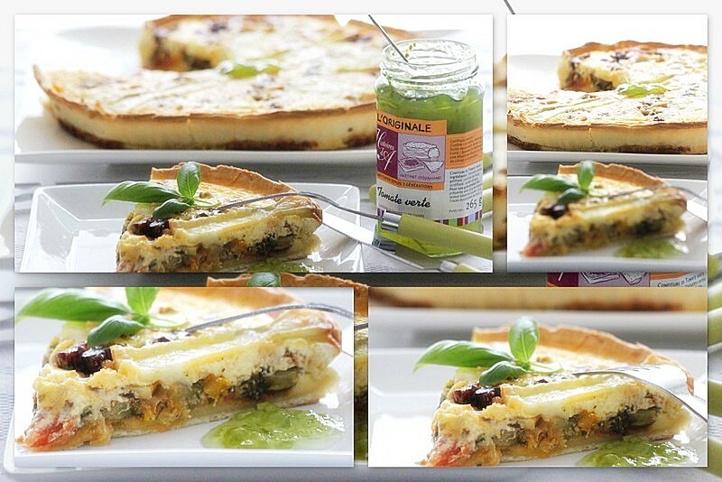 quiche ratatouille avocats