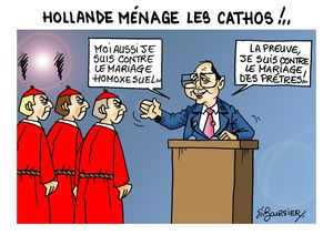 hollande et les cathos web