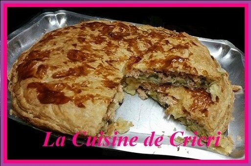 Tourte saumon & poireaux