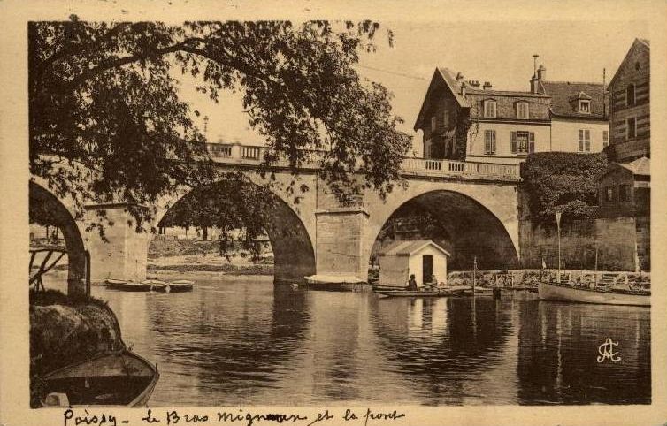 POISSY le bras migneaux et le pont