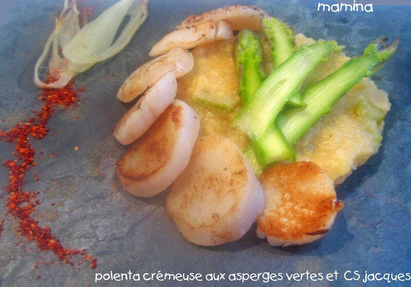  coquilles saint jacques polenta aserges