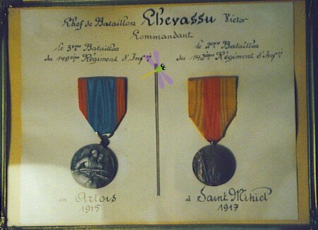DIPLOME_CHEF_BATAILLON_CHEVASSU_VICTOR