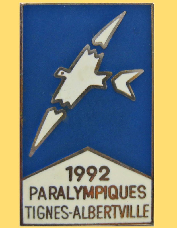 Pin's paralympiques Tignes 1992