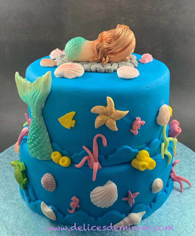Mon gâteau Petite Sirène 6