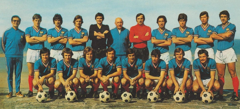 CPM Equipe de France 1971-1972