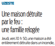 2020 11 28 SO Uzeste une maison détruite par le feu
