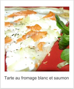 tarte fromage blanc saumon