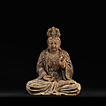 <b>Bodhisattva</b> assis, Chine, dynastie Ming, entre le XVe siècle et le XVIe siècle