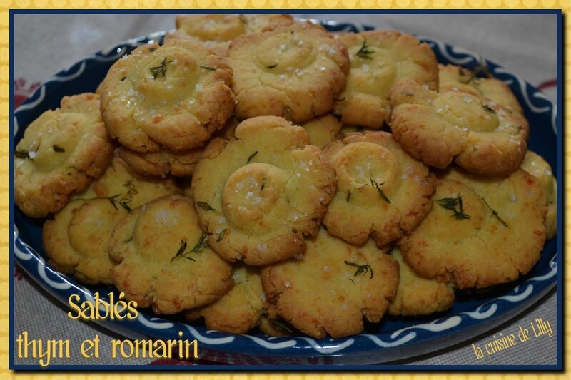 sablés au thym et romarin