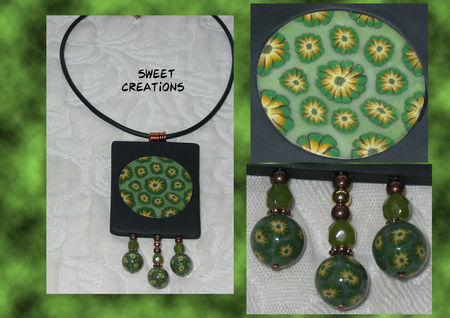 Collier_pendentif_carr__noir_et_rond_vert_fleuri___12