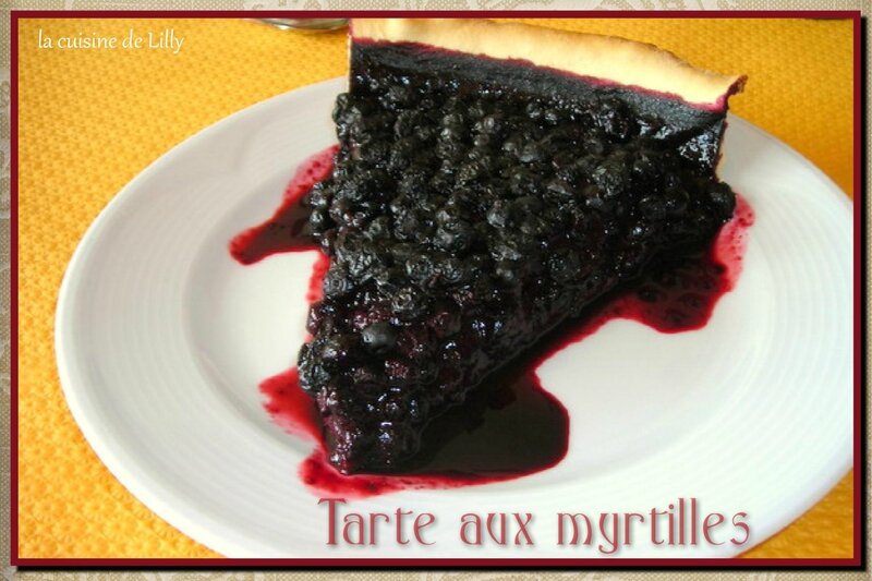 tarte aux myrtilles