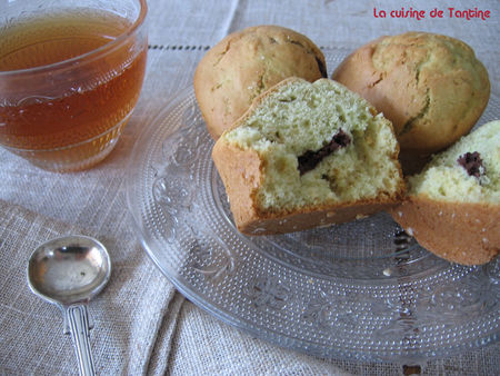 mini gâteaux pistache chocolat recettes Muffins à la pistache et aux pépites de chocolat