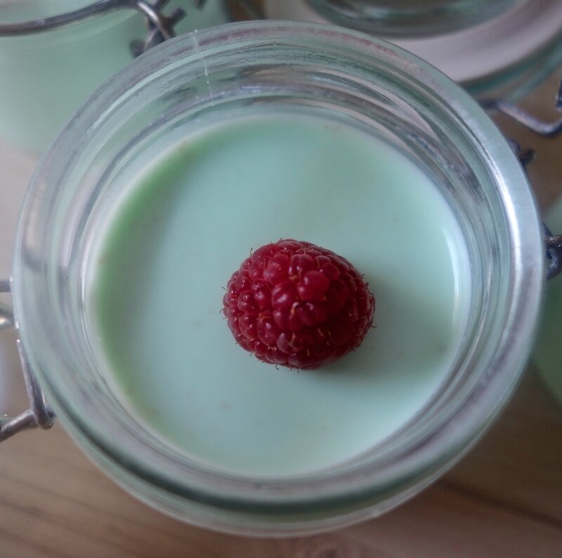 panna cotta à la verveine