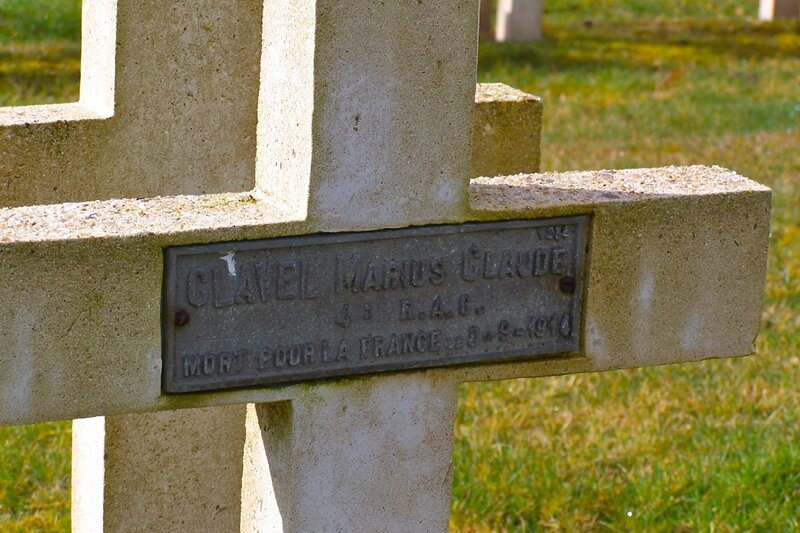 tombe Marius Clavel à Saulcy